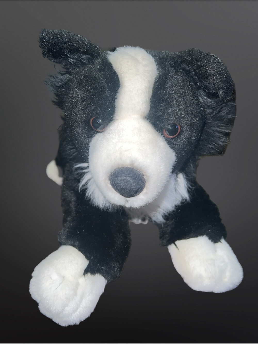 Animal Alley Border Collie Plush Toys R Us Animal Black White Dog Cuddle Toy 16"